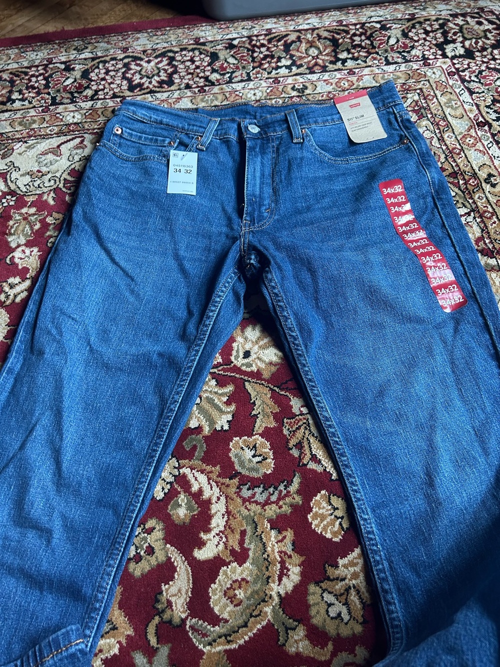 Levi’s 511 Slim Stretch Jeans Men’s 34x32 Medium Wash NWT New with Tags